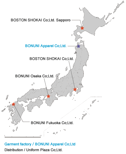 ボストン商会日本地図