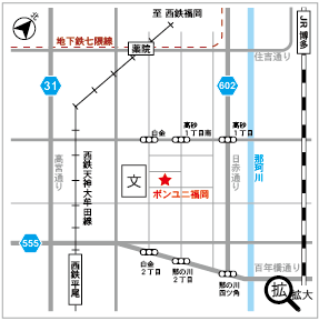 ボストン福岡地図