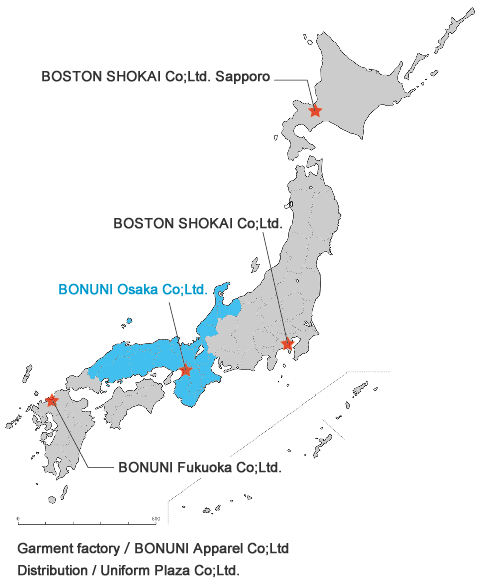 ボストン商会日本地図