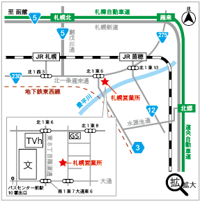 ボストン札幌地図