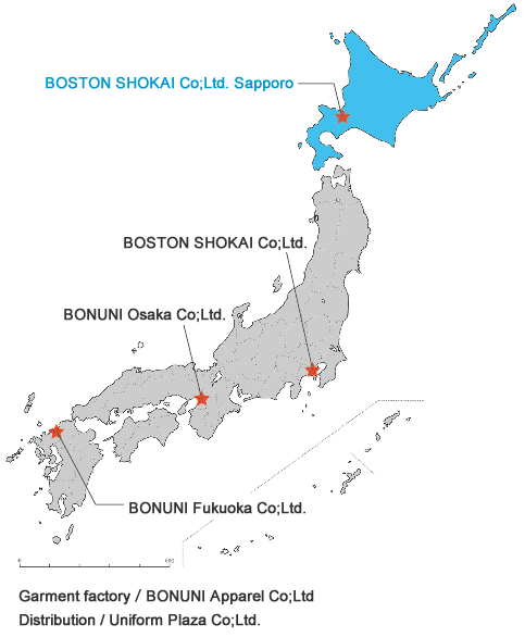 ボストン商会日本地図