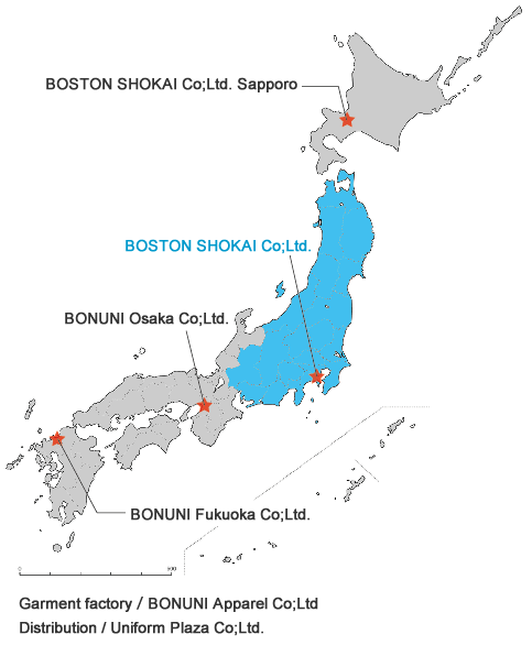 ボストン商会日本地図